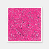 Roze Sparkles Terrazzo Print Servet (Voorkant)