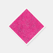 Roze Sparkles Terrazzo Print Servet (Hoek)