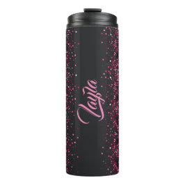 Roze Sparkles Thermische Tumbler Thermosbeker