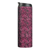 Roze Sparkles Thermische Tumbler Thermosbeker (Geroteerd rechts)