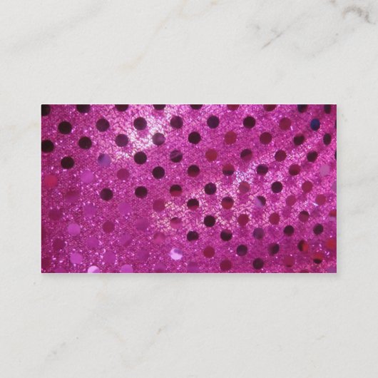Roze Sparkles Visitekaartje (Achterkant)
