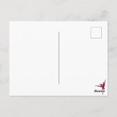 Roze Sparkly Ballerina Briefkaart (Achterkant)