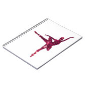 Roze Sparkly Ballerina Notitieboek (Linkerzijde)