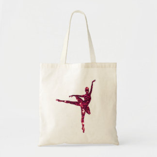 Roze Sparkly Ballerina Tote Bag