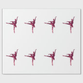 Roze Sparkly Ballerinas Cadeaupapier (Vlak)