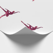 Roze Sparkly Ballerinas Cadeaupapier (Hoek)