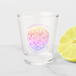 Roze Sparkly Disco Bal Bachelorette Weekend Party Shot Glas