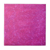 Roze Sparkly Girly Glitter Tile 1 Tegeltje (Voorkant)