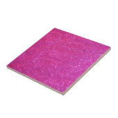 Roze Sparkly Girly Glitter Tile 1 Tegeltje (Zijkant)