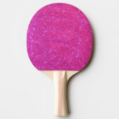 Roze Sparkly Glitter Girl Ping Pong Paddle Tafeltennisbatje (Achterkant)