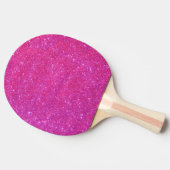 Roze Sparkly Glitter Girl Ping Pong Paddle Tafeltennisbatje (Zijkant)
