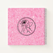 Roze Sparkly Mode Coquette Notitieboek (Achterkant)