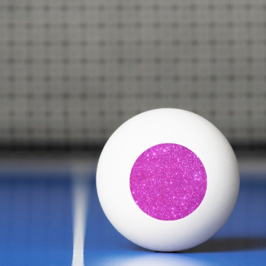 Roze Sparkly Ping Pong Ball Girly Pingpong (Net)