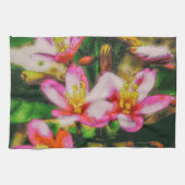 Roze Spatbloemen Theedoek (Horizontaal)