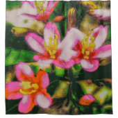 Roze Spatflowers Douchegordijn (Voorkant)