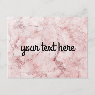 Roze, speciaal Briefkaart met Marmer