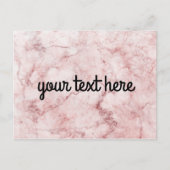 Roze, speciaal Briefkaart met Marmer (Voorkant)