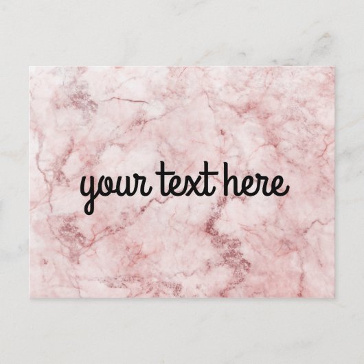Roze, speciaal Briefkaart met Marmer (Voorkant)