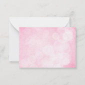 Roze, speciaal gepersonaliseerde tijgers Hart Wild Notitiekaartje (Achterkant)