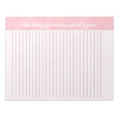  roze, speciaal ontworpen laptop notitieblok (Voorkant)