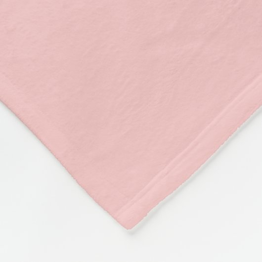 Roze, speciaal voor baby's uitgeruste naam & 3 Fot Fleece Deken (Hoek)
