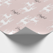 Roze, speciaal voor kerstmis ontworpen papier (Hoek)