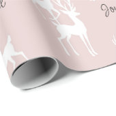 Roze, speciaal voor kerstmis ontworpen papier (Rol Hoek)