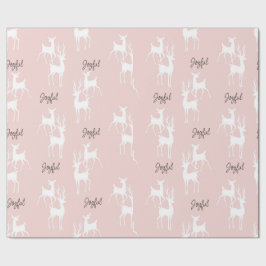 Roze, speciaal voor kerstmis ontworpen papier