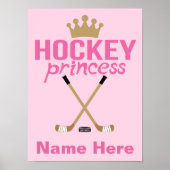 Roze, speciaal voor meisjes bestemde hockey Prince Poster (Voorkant)