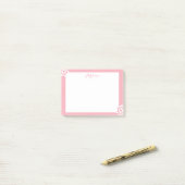Roze, speciaal voor Post-it® notes ontworpen venti (Op bureau)