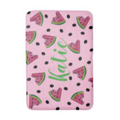 Roze, speciaal voor watermeloenen bestemde vruchte badmat (Voorkant Verticaal)