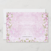 Roze Speciale Levering  Baby shower Kaart (Achterkant)