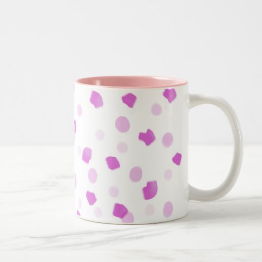 Roze specificaties tweekleurige koffiemok (Rechts)