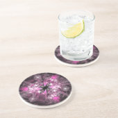 roze spectaculair zandsteen onderzetter (Zijkant)