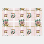 Roze Speelse Girly Vakantie Verpakking Papieren Bl Inpakpapier Vel (Voorkant)