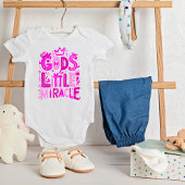 Roze speelse "God's Little Miracle" Romper