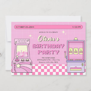 Roze spel arcade  kaart