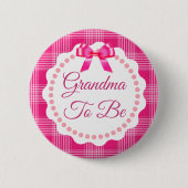 Roze speldenband en Bow Grandma om Button te worde (Voorkant)