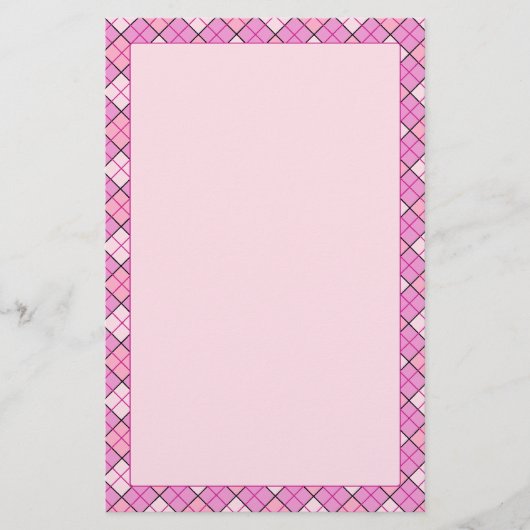 Roze speldenfabriek briefpapier (Voorkant)