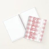 Roze speldenhandboek Aangepaste naam Notitieboek (Binnen)
