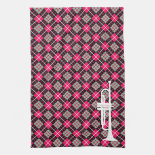 Roze speldenknop theedoek