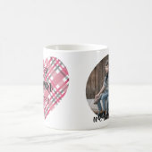 Roze speldenkunst Beste moeder op één foto Koffiemok (Center)