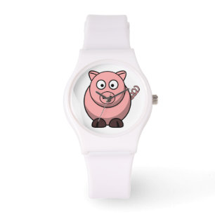 Roze speldenlijst horloge