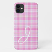  roze speldenpakket met Monogram iPhone-case Case-Mate iPhone Case (Achterkant)