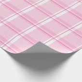 Roze speldenpatroon cadeaupapier (Hoek)