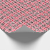 Roze speldenroze cadeaupapier (Hoek)