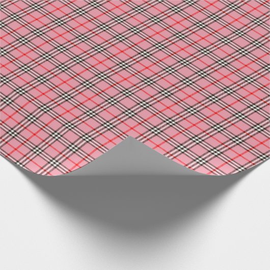 Roze speldenroze cadeaupapier (Hoek)