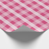 Roze speldenroze cadeaupapier (Hoek)