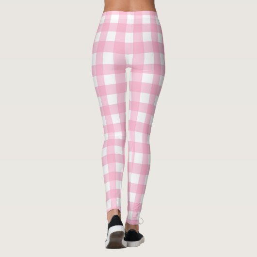 Roze speldenroze leggings (Achterkant)