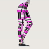 Roze speldenroze leggings (Rechts)